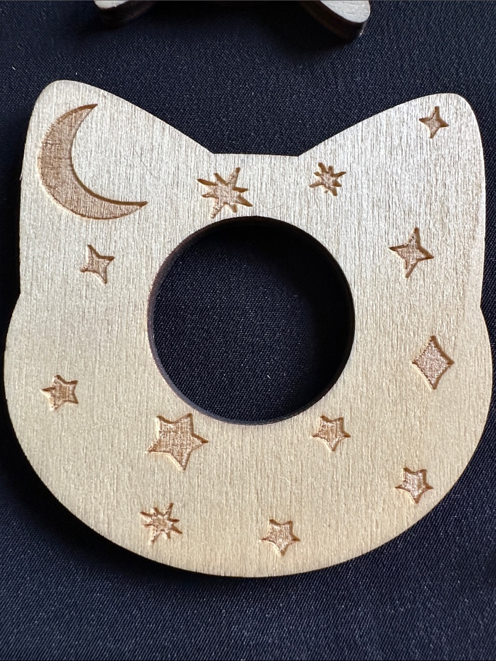 Wooden NWOT sphere holder. Choice of multiple shapes. Up to appx. 3” width - Picture 4 of 9